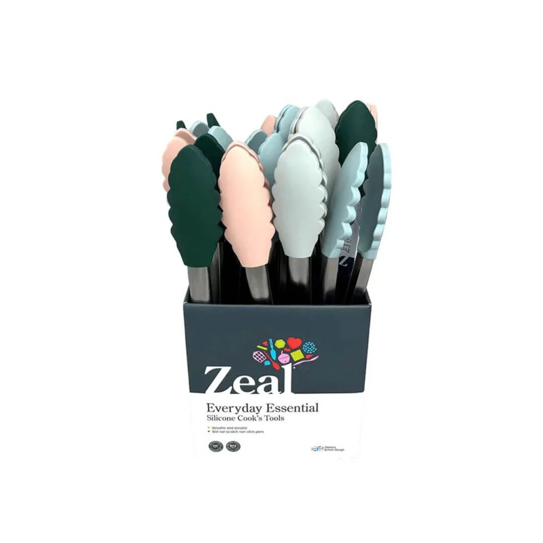 Zeal Silicone Coloured Tongs 10"/26cm - Image 3