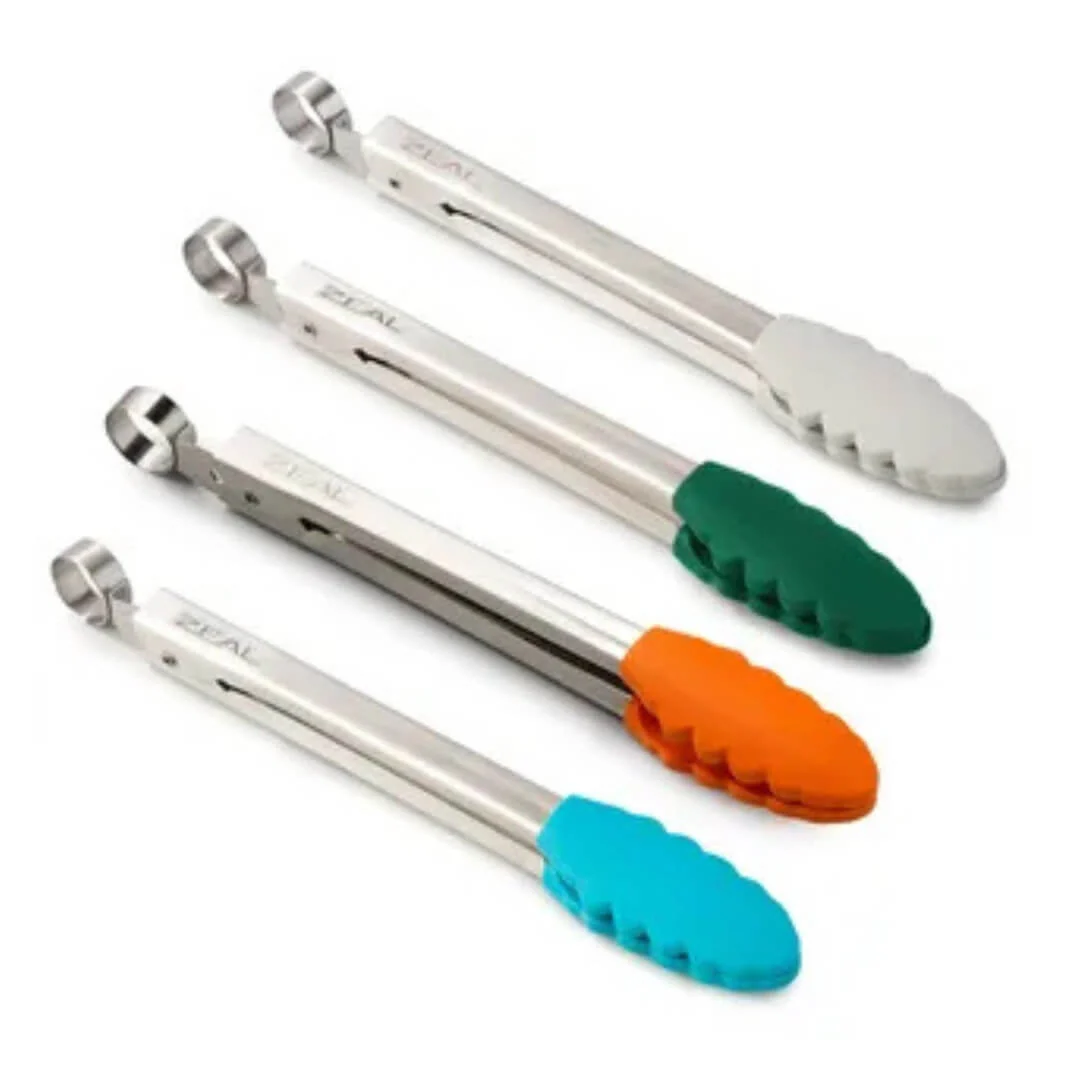 Zeal Silicone Coloured Tongs 10"/26cm - Image 4