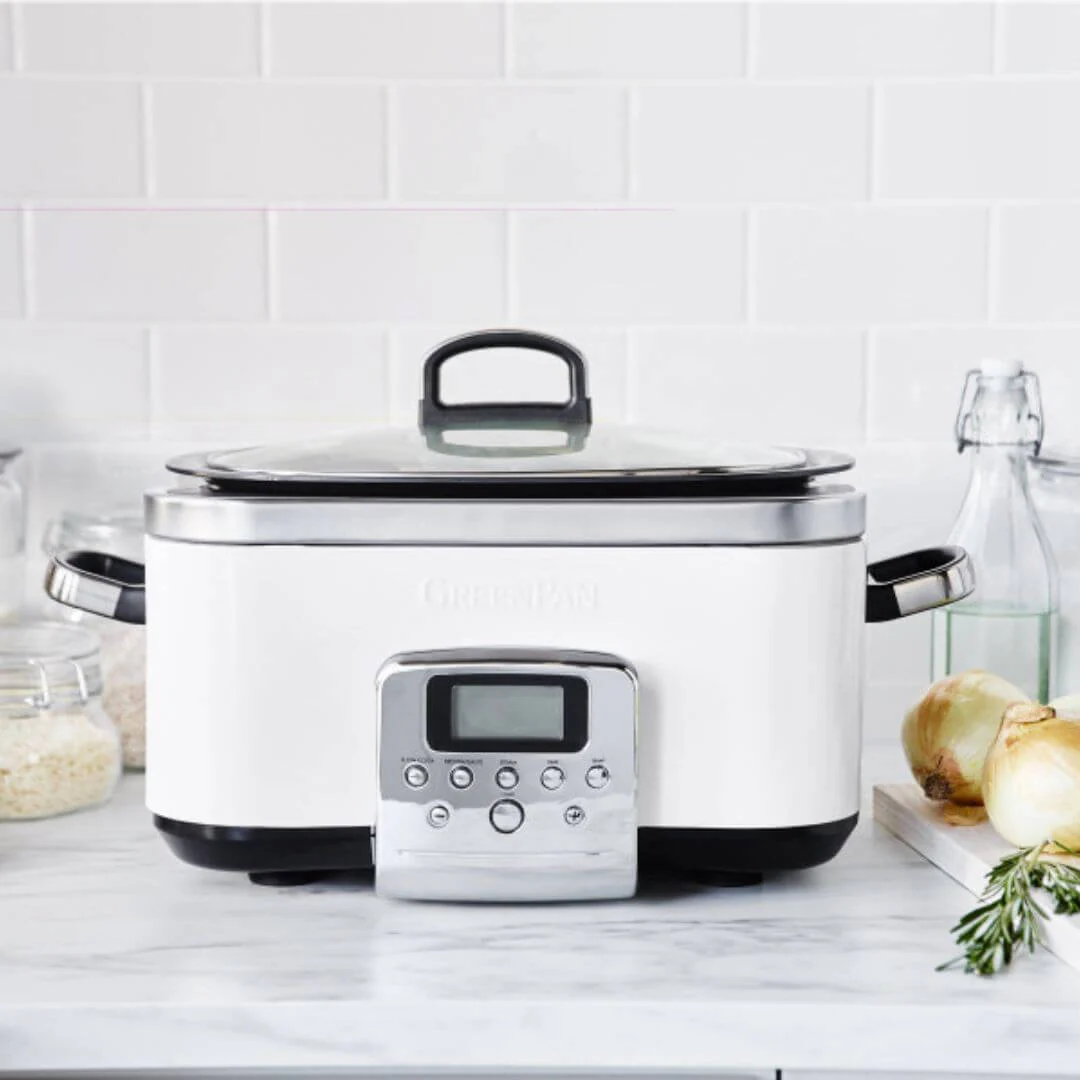 GreenPan Bistro Slow Cooker 6L Cloud Cream - Image 5